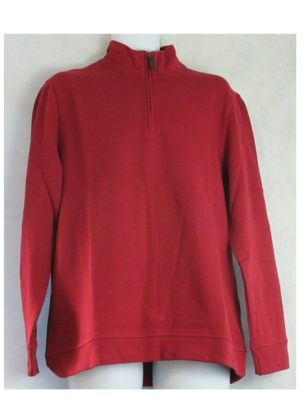 Tasso Elba Men's 1/4-Zip Pullover Sweatshirt, Red Velvet, XL